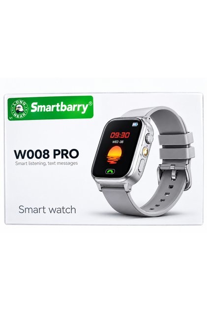 Smartwatch W008 Pro – Bluetooth Smart Watch for Men & Women, HD Touch Screen, Call & Message Notifications, Fitness & Daily Use