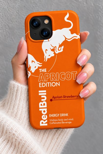 Orange the Apricot Edition Patterned Velvet Inside Silicone Case for iPhone 13/14