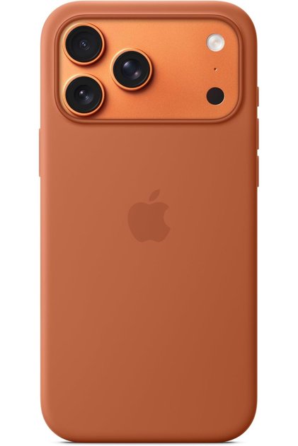 Silicone protective case for iPhone 17 Pro Max compatible with MagSafe - Terra Cotta
