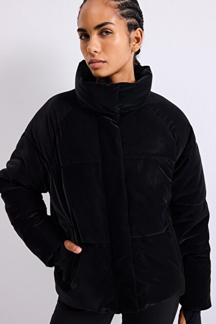 Regular Fit High Collar Inflatable Faux Leather Coat H1663Ax26Au