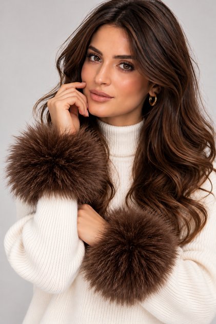 Fur Cuff Brown