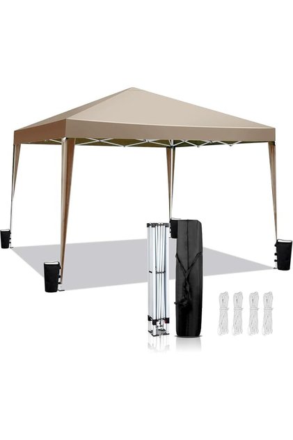 300x300CM Pop Up Canopy Tent, Portable Outdoor Instant Canopy for Events, Outdoor Sun Shade w