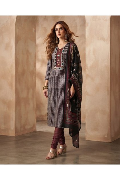 Unstitched salwar material pure cotton