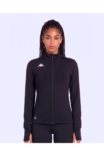 İgav Pro Tur Women's Black Regular Zippered Tracksuit Top