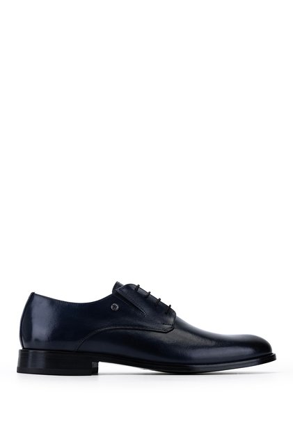Men's Genuine Leather Navy Blue Classic Shoes
