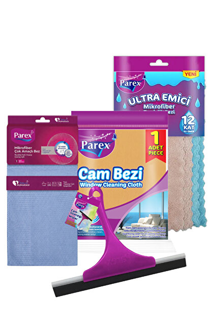 Glass Cleaning and Microfiber Cloth Package