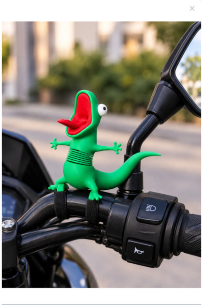 Hareketli Yaylı Kertenkele Araç İçi Torpido Süsü Oscar Tom Lizard Sallanan – Motosiklet Aksesuarı