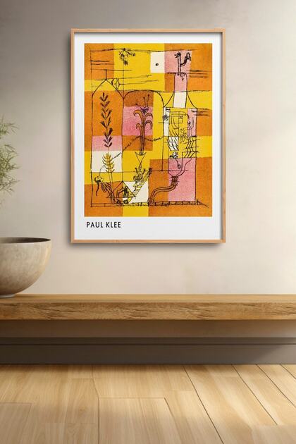 Painting in the Spirit of Paul Klee Hoffmann Framed Poster Modern Art Wall Decor Klee33