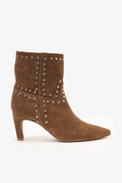 Shirley Sigaro Suede Leather Women's Heeled Boots