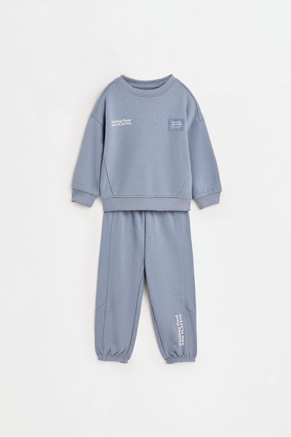 ERKEK ÇOCUK & BEBEK Desenli sweatshirt ve pantolon takımı