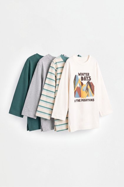 ERKEK ÇOCUK & BEBEK 4'lü karma t-shirt Pack