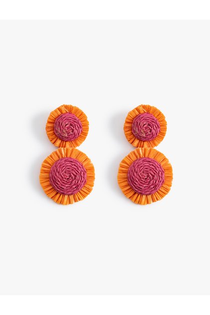 Floral Wicker Earrings - X Sibil Çetinkaya