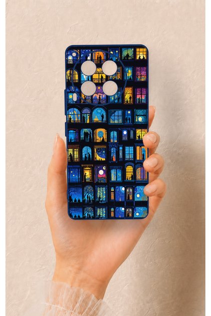 Tecno Camon 30 Compatible Night City Stories Patterned Silicone Case