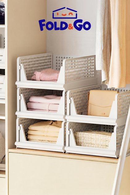 3-Piece*Multi-Purpose Sliding Shelf Organizer for Clothes and Home Accessories Inside the Closet