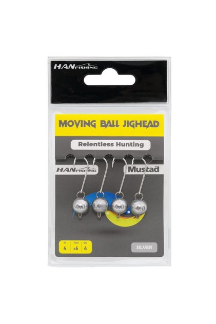 Moving Ball Jighead Silver No:10 – 4 Pieces Lrf Jighead 0.8Gr