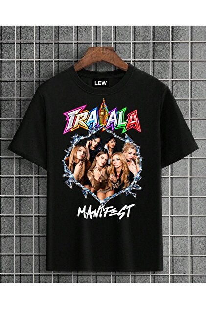 Manifest Tralala Song Design Esin, Zoktay, Lidya, Mina, Sueda, Hilal, Conceptual Cotton Premium Printed T-Shirt