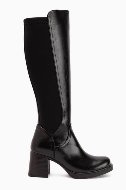 Mariya Black Heeled Women's Boots