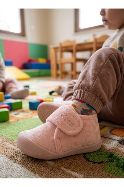 Günlük Rahat Kalıp Bebek Çocuk Panduf Kreş Anaokulu Ayakkabısı Renkli