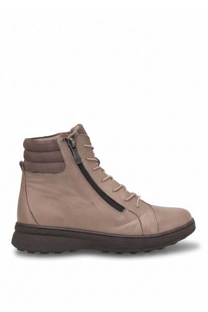 D26Kb-8025 Women's Genuine Leather Boots Mink