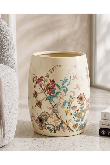 Multicolour Floral Waste Bin