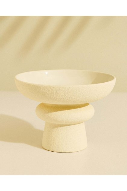 Sienna White Plain Decorative Bowl