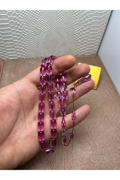 VİP+ سبحة تجميعية من حجر التورنا العنبري الجاف