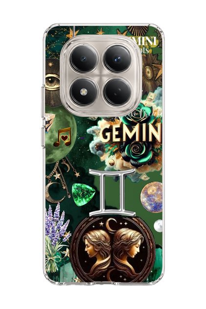 Redmi Note 15 Pro 4g / 5g Compatible Gemini Zodiac Sign Printed Transparent Phone Case