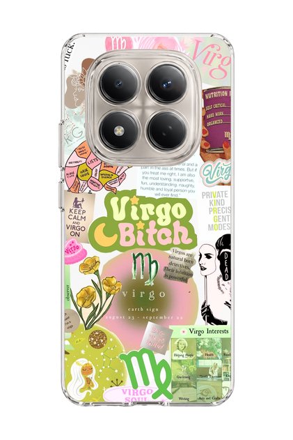 Redmi Note 15 Pro 4g / 5g Compatible Virgo Sign Printed Transparent Phone Case