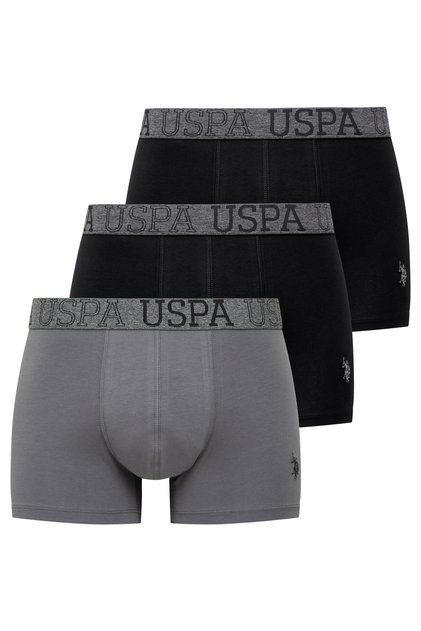 Boxeri pentru bărbați, negru-negru-antracit, 3 piese