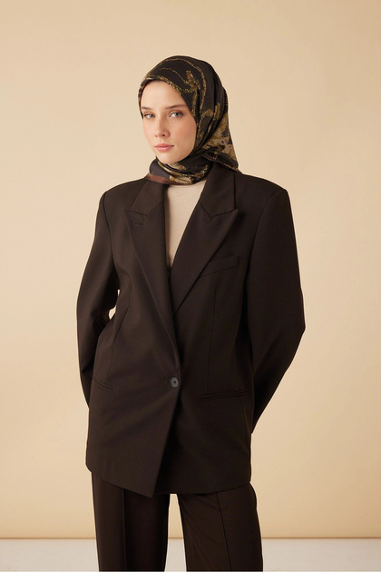 Cevlan Mulberry Silk Scarf 90*90 cm - Khaki 0851