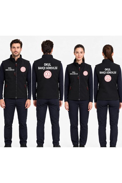 Okul Bahçe Görevlisi Yelek Soft Shell