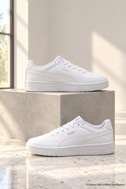 Crt-6403 Men's White Comfort Casual Sneaker Lightweight Anatomical Sports Shoes