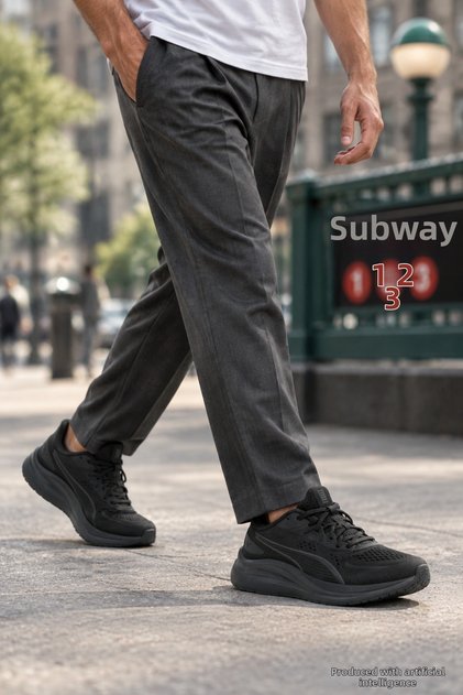Sc-1279 Black Unisexs Comfortable Comfort Sneaker Daily Casual Sports Shoes