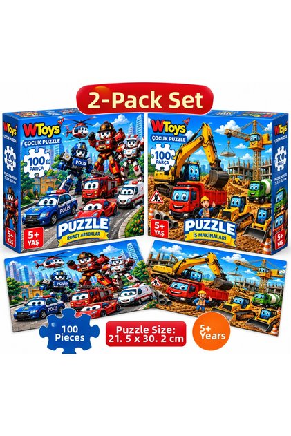 2 Pieces 100 Piece Puzzle Set-3