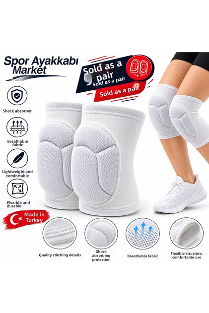 White Volleyball Knee Pad Sports Knee Pad