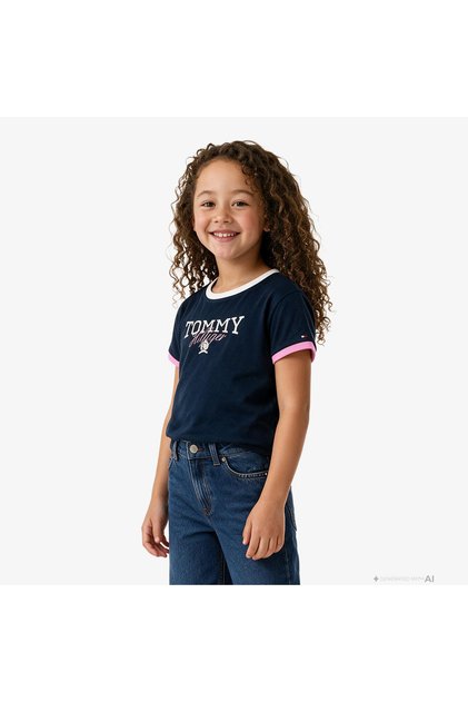 Crest Çocuk Lacivert T-Shirt