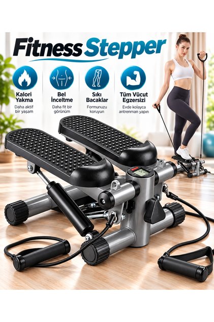 Stepper Egzersiz Aleti Adım Bandı Step Hava Tırmanıcısı Direnç Bandı adım egzersiz