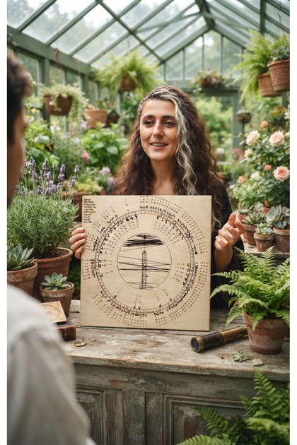 Kişiselleştirilmiş Astroloji Doğum Haritası Temalı Lazer Kazıma Mdf Dekoratif Hediyelik Pano ve Pdf
