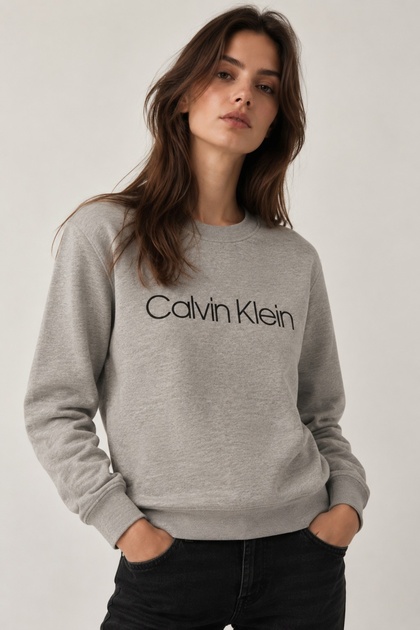 Ck Core Logo Printed Sweatshirt for Women