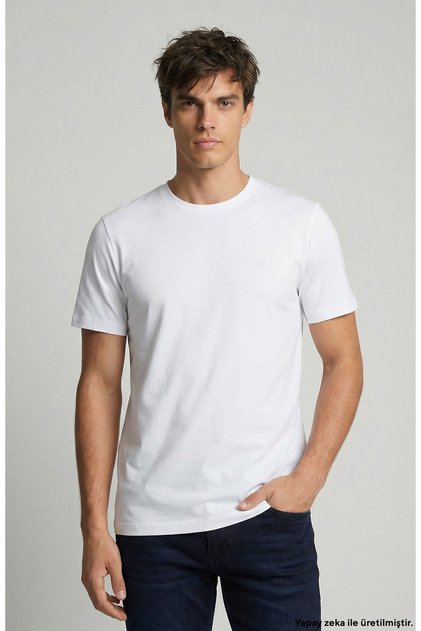 Beyaz Basic T-shirt
