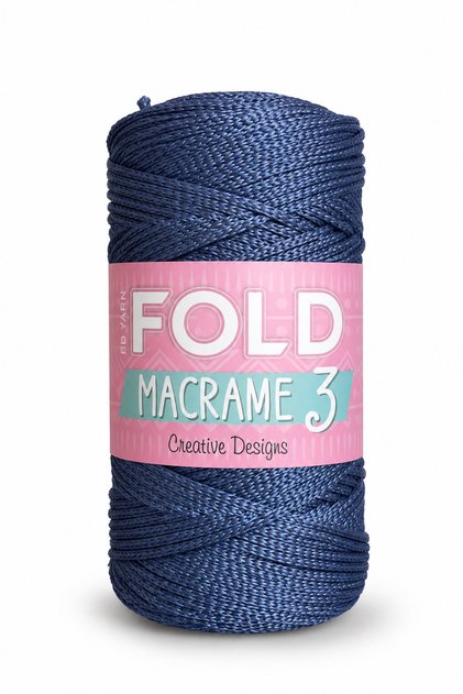 Yarn Makrome No:3 - 235 Polyester Makrome Ipi 1 Mm - 100 gr - 115 M Supla Ip Çanta Ipi