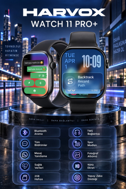 Watch 11 Pro+ Akıllı Saat Iphone Ve Android Tüm Telefonlara Uyumlu