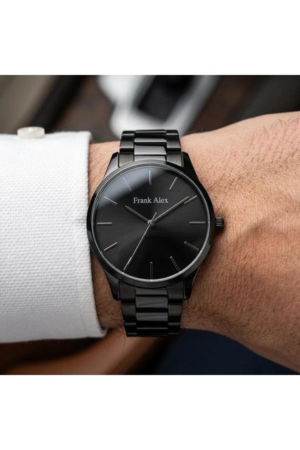 Black Color Steel Case 2 Years Warranty Fa.11965M.05 Men's Wristwatch