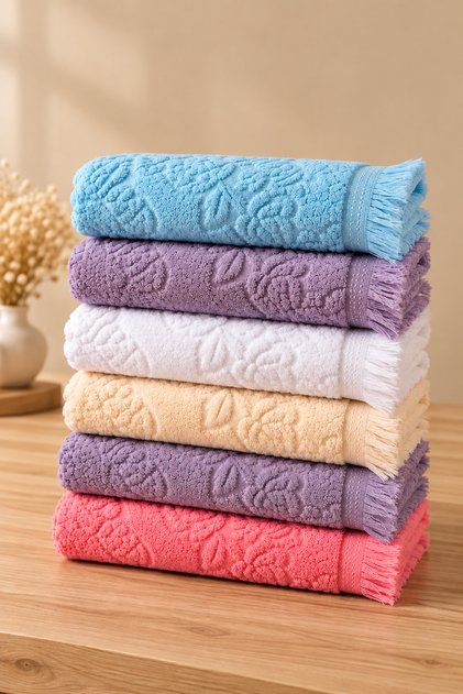 30X50 COCO DESEN MUTFAK HAVLUSU 4'LI ASORTİ
