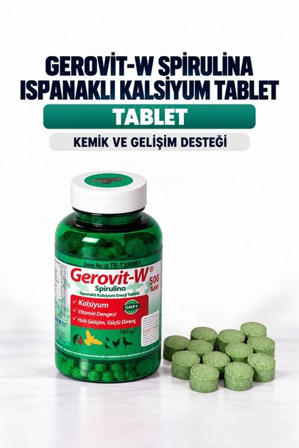 Spirulina Kalsiyum (500 Tablet)