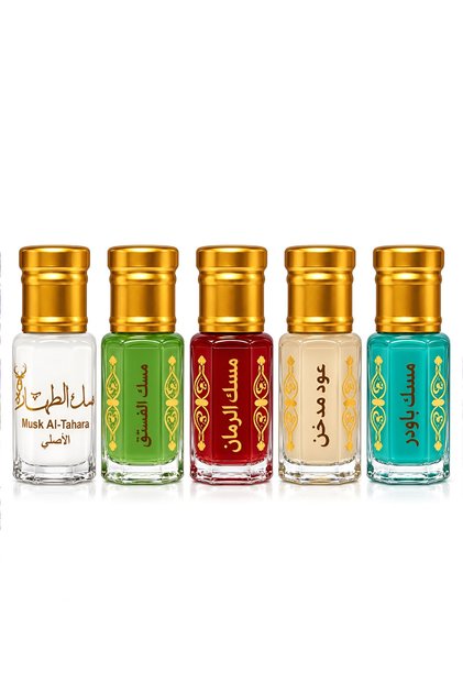 Fıstık,nar,powder,beyaz,füme Oud 5 Adet Musk. 6ml Alkol Içermeyen