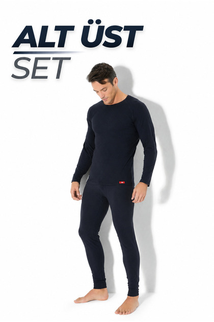 Men's Heated Thermal Underwear Set - Top and Bottom Set - Winter Cold Resistant - Odor-Free - Moisture-Wicking