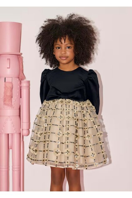 Girl's Winter Dress Black