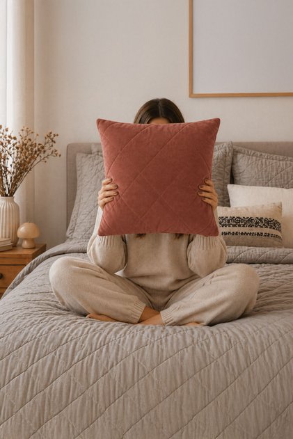 Aura Decorative Pillowcase 40 X 40 cm Cinnamon