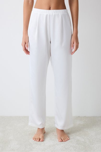 Bridal Aura Saten Pantolon Pijama Altı